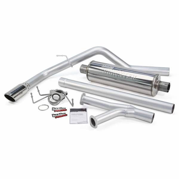 Banks Power - Banks Power Monster Exhaust System Single Exit Chrome Tip 07-08 Toyota Tundra 5.7L Crew Max Short Bed/RCSB/RCLB/DCSB/DCLB 48132