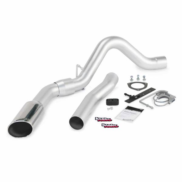 Banks Power - Banks Power Monster Exhaust System Single Exit Chrome Tip 11-14 Chevy 6.6L LML ECLB-CCLB to 47786