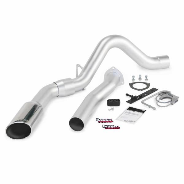 Banks Power - Banks Power Monster Exhaust System Single Exit Chrome Tip 07-10 Chevy 6.6L LMM ECSB-CCLB to 47784