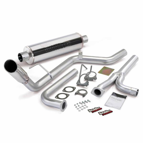 Banks Power - Banks Power Monster Exhaust System Single Exit Chrome Tip 04-15 Nissan 4.0L Frontier All Cab/Beds 48125