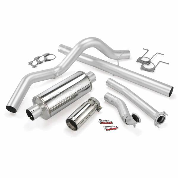 Banks Power - Banks Power Monster Exhaust System Single Exit Chrome Tip 94-97 Ford 7.3L CCLB 46299