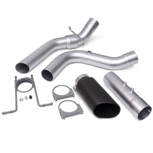 Banks Power - Banks Power Monster Exhaust System 4-inch Single Exit Black Tip 17-18 Chevy 6.6L L5P from 48947-B