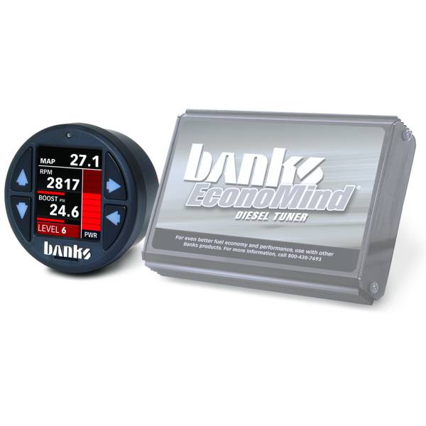 Banks Power - Banks Power Economind Diesel Tuner (PowerPack calibration) with Banks iDash 1.8 Super Gauge for use with 2004-2005 Chevy 6.6L, LLY 61411