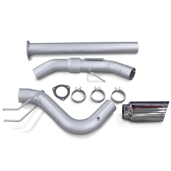Banks Power - Banks Power Monster Exhaust System Single Exit Chrome Ob Round Tip 2017-2019 Ford Super Duty 6.7L Diesel 49794