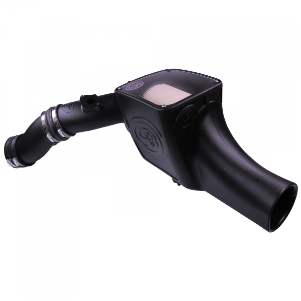 S&B Filters - S&B Cold Air Intake For 03-07 Ford F250 F350 F450 F550 V8-6.0L Powerstroke Dry Extendable White - 75-5070D