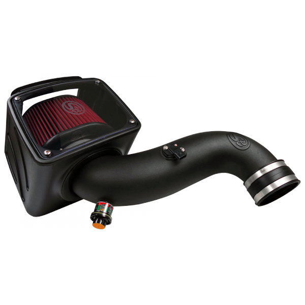 S&B Filters - S&B Cold Air Intake For 07-10 Chevrolet Silverado GMC Sierra V8-6.6L LMM Duramax Cotton Cleanable Red - 75-5091