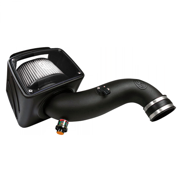 S&B Filters - S&B Cold Air Intake For 07-10 Chevrolet Silverado GMC Sierra V8-6.6L LMM Duramax Dry Extendable White - 75-5091D