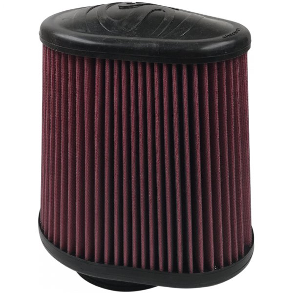 S&B Filters - S&B Air Filter For Intake Kits 75-5104,75-5053 Oiled Cotton Cleanable Red - KF-1050