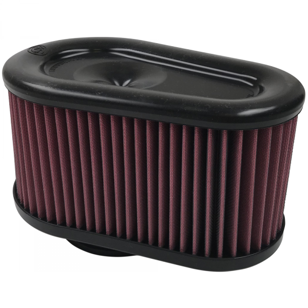 S&B Filters - S&B Air Filter For Intake Kits 75-5086,75-5088,75-5089 Oiled Cotton Cleanable Red - KF-1064