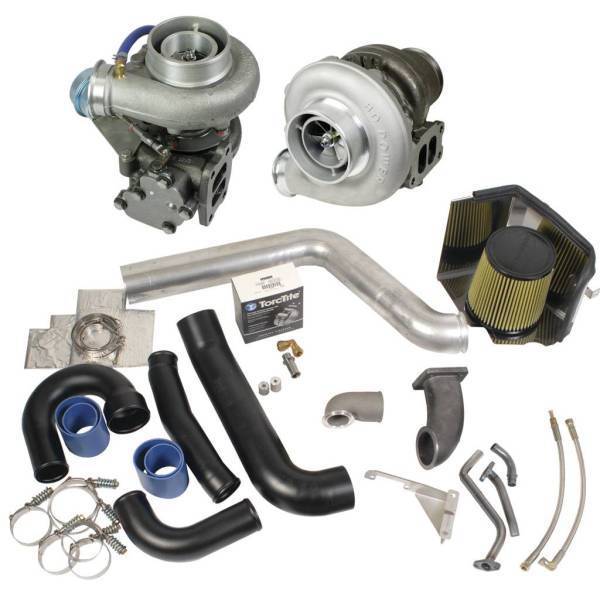 BD Diesel - BD Diesel Super B Twin Turbo Kit w/FMW Billet Wheel on Secondary - Dodge 1994-1998 12-vlv 1045310