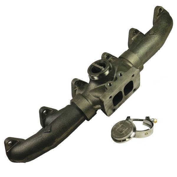 BD Diesel - BD Diesel BD Cummins 20-degree Wastegated T4 Exhaust Manifold Dodge 1998.5-2018 5.9L/6.7L 1045996-T4