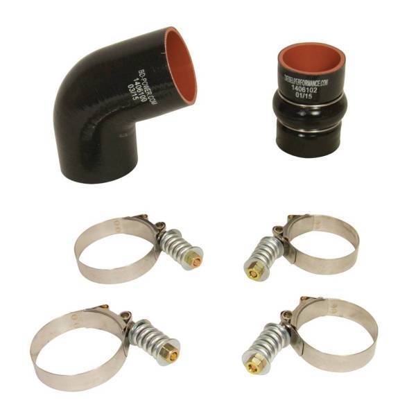 BD Diesel - BD Diesel Intercooler Hose & Clamp Kit - 2006-2010 Chevy Duramax (Driver's Side) 1046277