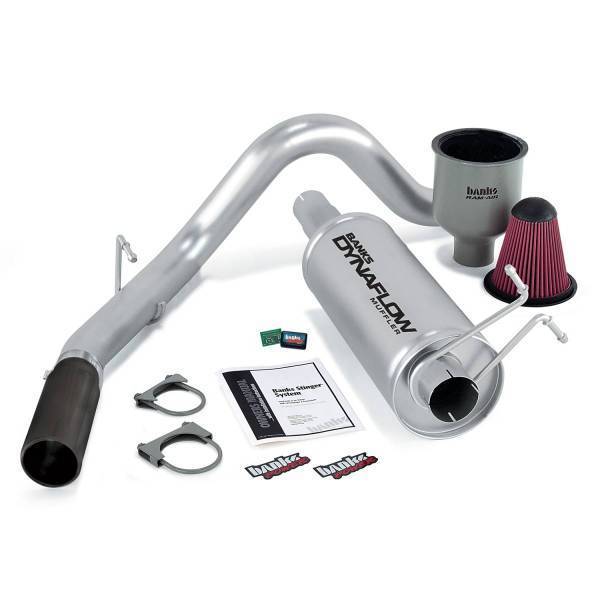 Banks Power - Banks Power Stinger Bundle Power System W/AutoMind chip, Single Exit Exhaust Black Tip 99-04 Ford 6.8L Excursion 49406-B