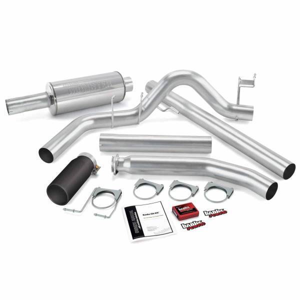 Banks Power - Banks Power Git-Kit Bundle Power System W/Single Exit Exhaust Black Tip 02 Dodge 5.9L Extended Cab 49362-B