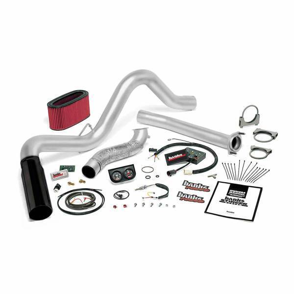 Banks Power - Banks Power Stinger Bundle Power System W/Single Exit Exhaust Black Tip 95.5-97 Ford 7.3L Manual Transmission 48558-B