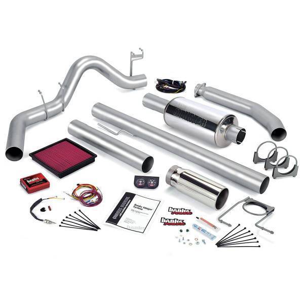 Banks Power - Banks Power Stinger Bundle Power System W/Single Exit Exhaust Chrome Tip 02 Dodge 5.9L Extended Cab 235hp 49374