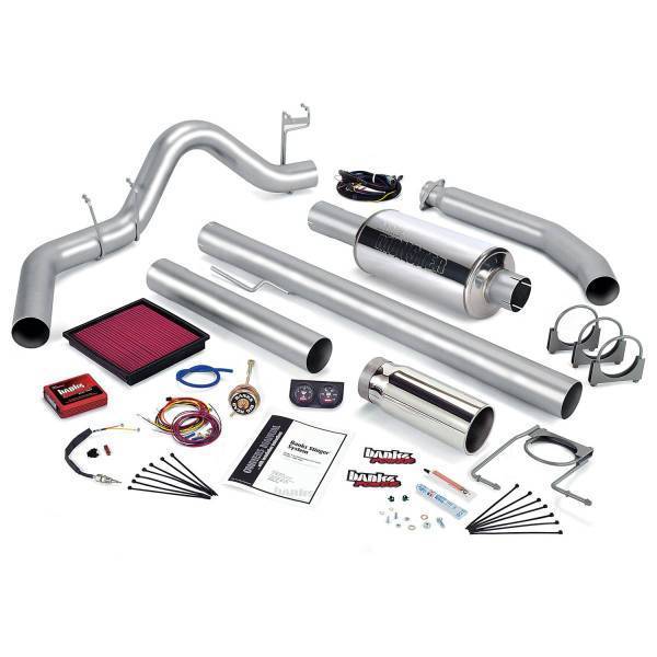 Banks Power - Banks Power Stinger Bundle Power System W/Single Exit Exhaust Chrome Tip 02 Dodge 5.9L Extended Cab 245hp 49372