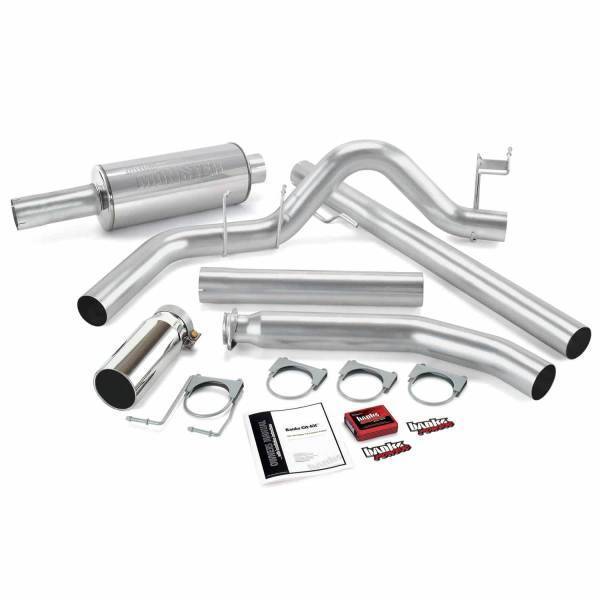 Banks Power - Banks Power Git-Kit Bundle Power System W/Single Exit Exhaust Chrome Tip 02 Dodge 5.9L Extended Cab 49362