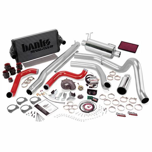 Banks Power - Banks Power PowerPack Bundle Complete Power System W/Single Exit Exhaust Chrome Tip 99.5-03 Ford 7.3L F250/F350 Automatic Transmission 47556