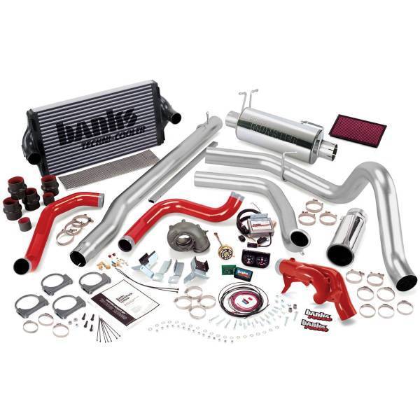 Banks Power - Banks Power PowerPack Bundle Complete Power System W/Single Exit Exhaust Chrome Tip 99.5 Ford 7.3L F250/F350 Automatic Transmission 47541