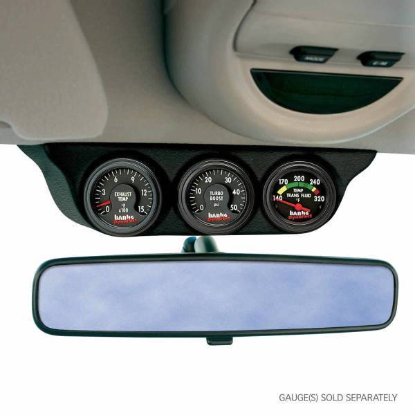 Banks Power - Banks Power Overhead Console Pod 3 Gauges 2003-2007 Dodge Ram 1999-2007 Ford Super Duty Black 63367