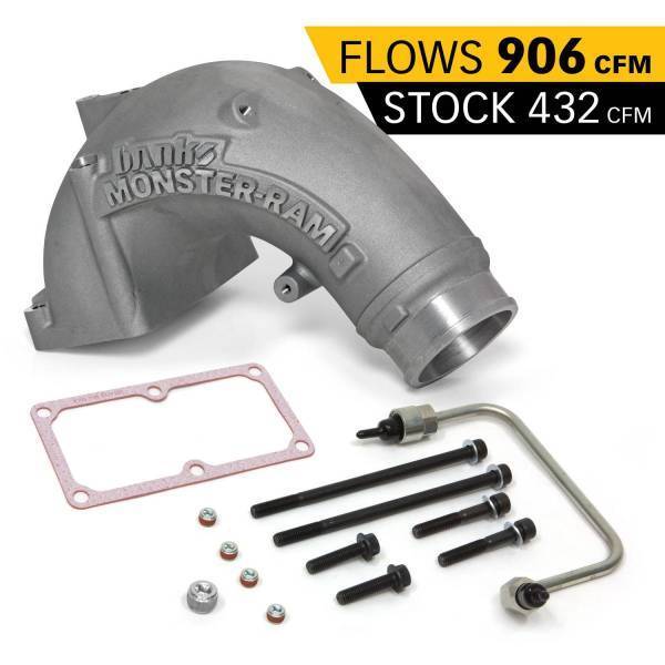 Banks Power - Banks Power Monster-Ram Intake Elbow Kit W/Fuel Line 3.5 Inch Natural 07.5-18 Dodge/Ram 2500/3500 6.7L 42788