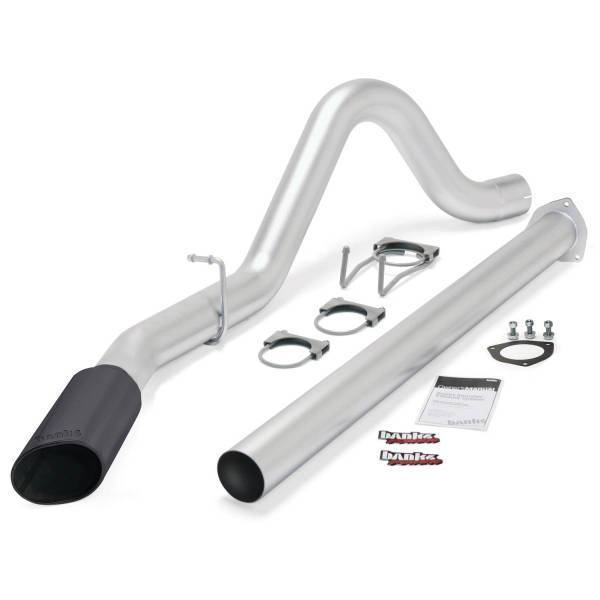 Banks Power - Banks Power Monster Exhaust System Single Exit Black Tip 15-16 F250/F350/450 CCSB-CCLB 49792-B