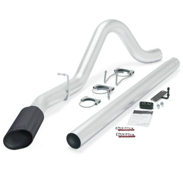 Banks Power - Banks Power Monster Exhaust System Single Exit Black Tip 08-10 Ford 6.4L All Cab and Bed Lengths 49781-B