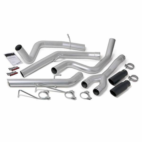Banks Power - Banks Power Monster Exhaust System DualRear Exit Black Round Tips 14-19 Ram 1500 3.0L EcoDiesel 48602-B