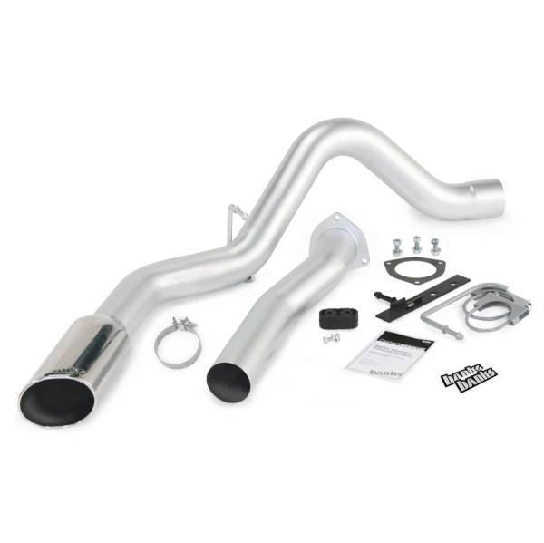 Banks Power - Banks Power Monster Exhaust System Single Exit Chrome Tip 07-10 Chevy 6.6L LMM ECSB-CCLB to 47784