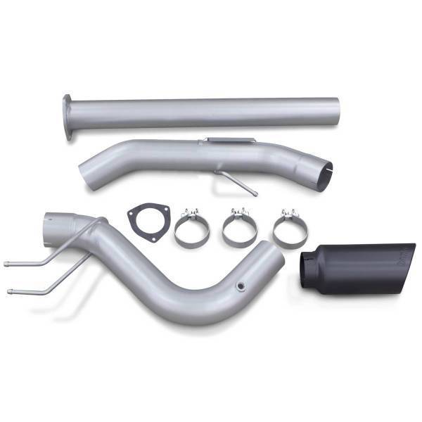 Banks Power - Banks Power Monster Exhaust System Single Exit Black Ob Round Tip 2017-2019 Ford Super Duty 6.7L Diesel 49794-B