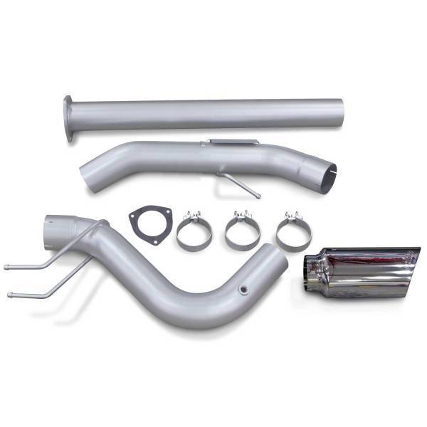 Banks Power - Banks Power Monster Exhaust System Single Exit Chrome Ob Round Tip 2017-2019 Ford Super Duty 6.7L Diesel 49794