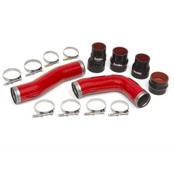 Banks Power - Banks Power Boost Tube Kit Red Powdercoat 2010-12 Ram 6.7L OEM Replacement Boost Tubes 25998