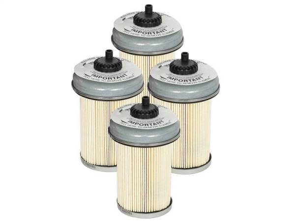 aFe - aFe ProGuard D2 Fluid Filters Fuel F/F FUEL GM Diesel Trucks 92-00 V8- 6.2L 6.5L (td) - 4 Pack - 44-FF001-MB