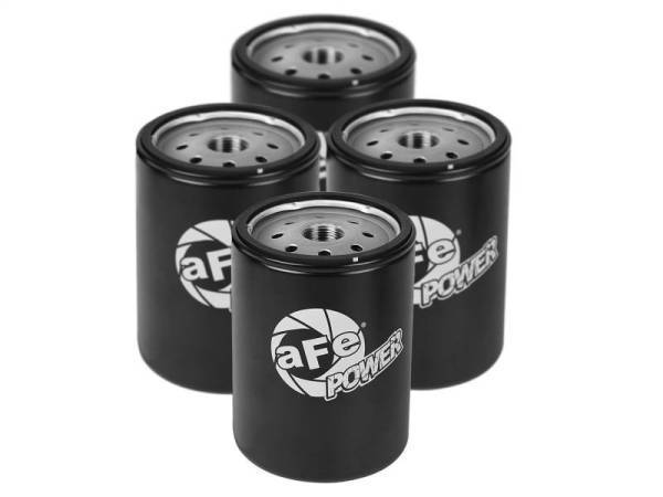 aFe - aFe ProGuard D2 Fluid Filters Oil for 01-17 GM Diesel Trucks V8-6.6L (4 Pack) - 44-LF001-MB