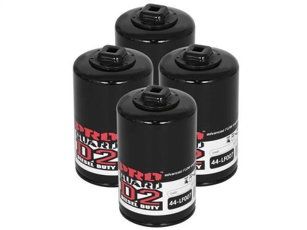 aFe - aFe Pro GUARD D2 Oil Filter 97-08 Ford Trucks V6 4.2L / V8 4.6L (4 Pack) - 44-LF007-MB