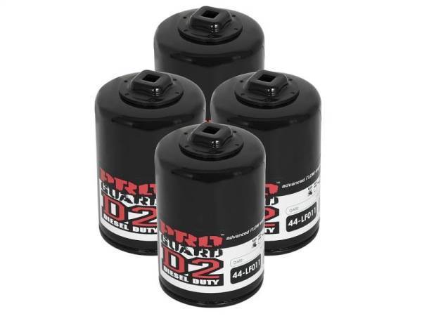 aFe - aFe Pro GUARD D2 Oil Filter 99-05 GM Gas Trucks V8 4.8L/5.3L/6.0L (4 Pack) - 44-LF011-MB