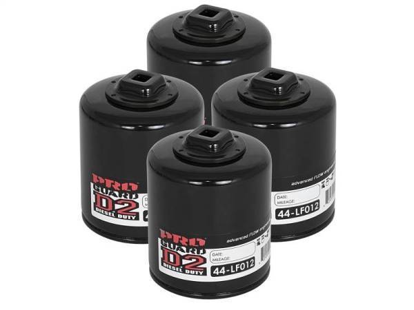 aFe - aFe Pro GUARD D2 Oil Filter 07-14 GM Trucks V8 4.8L/5.3L/6.0L/6.2L (4 Pack) - 44-LF012-MB