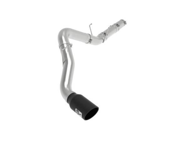 aFe - aFe ATLAS 5in DPF-Back Alum Steel Exhaust System w/ Black Tip 19-20 Ram Diesel Trucks L6-6.7L (td) - 49-02078-B