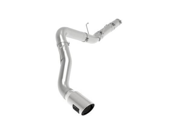 aFe - aFe ATLAS 5in DPF-Back Alum Steel Exhaust System w/Polished Tip 19-20 Ram Diesel Trucks L6-6.7L (td) - 49-02078-P