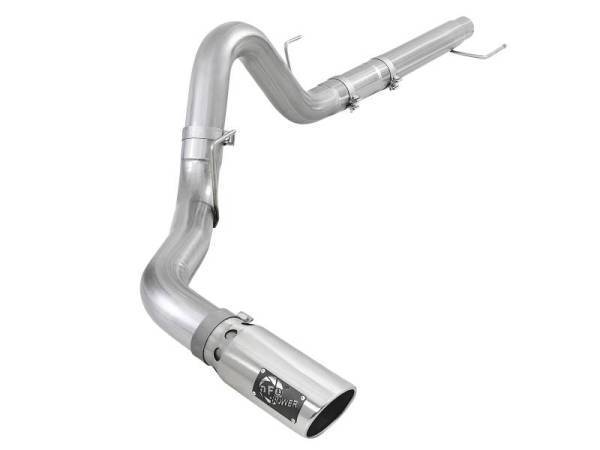 aFe - aFe Atlas 4in Aluminized Steel DPF-Back Exh 18-19 Ford F-150 V6-3.0L (td) w/ Polished Tip - 49-03106-P