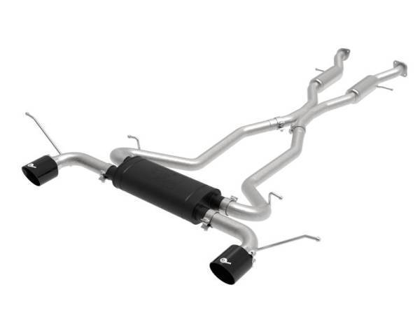 aFe - aFe Vulcan Series 2.5in 304SS Cat-Back Exhaust 11-20 Jeep Grand Cherokee (WK2) 5.7L w/ Black Tips - 49-38085-B