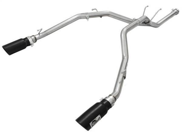 aFe - aFe MACHForce XP DPF-Back Exhaust 2.5in SS with Black Tips 2014 Dodge Ram 1500 V6 3.0L EcoDiesel - 49-42041-B