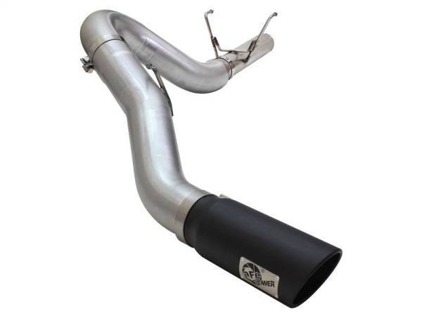 aFe - aFe MACHForce XP Exhaust Large Bore 5in DPF-Back SS 13-15 Dodge Trucks L6-6.7L (td) *Black Tip - 49-42051-1B