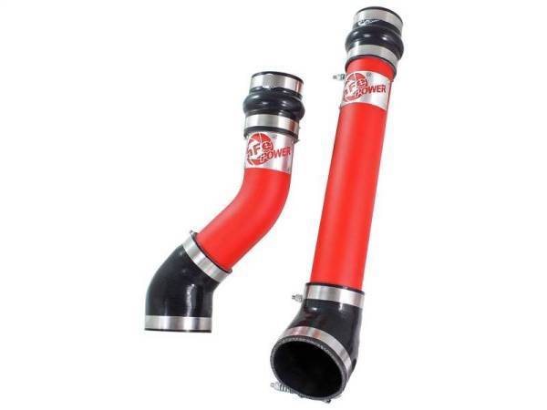 aFe - aFe Bladerunner Intercooler Tubes Hot & Cold Side 3.5in 94-02 Dodge Diesel Trucks L6-5.9L (td) - Red - 46-20064-R