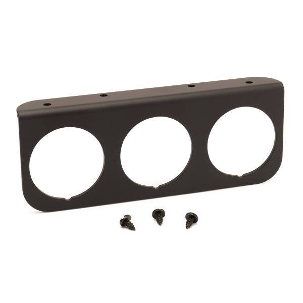 Autometer - AutoMeter GAUGE MOUNTING PANEL TRIPLE 2 1/16in. BLACK ALUMINUM - 2238