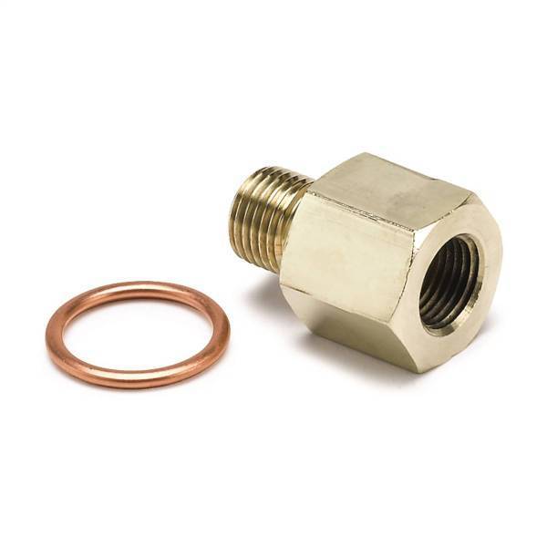 Autometer - AutoMeter FITTING ADAPTER METRIC M10X1 MALE TO 1/8in. NPTF FEMALE BRASS - 2265