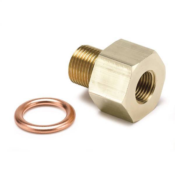 Autometer - AutoMeter FITTING ADAPTER METRIC M12X1 MALE TO 1/8in. NPTF FEMALE BRASS - 2266