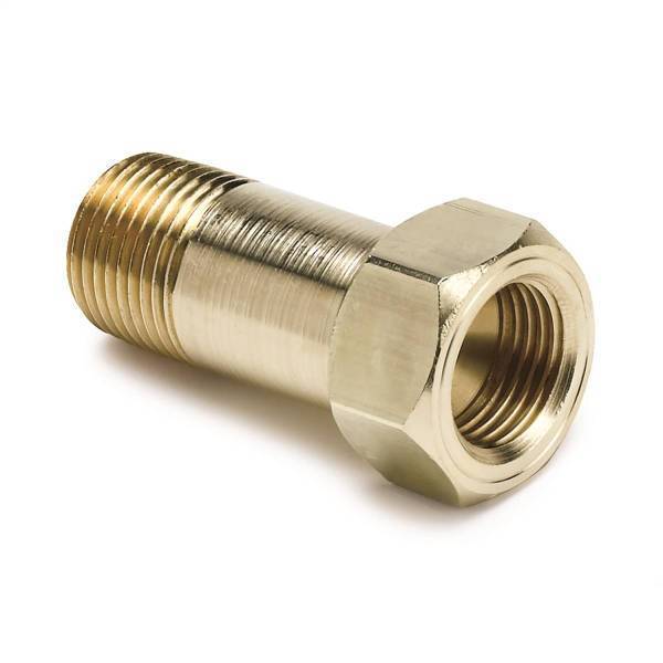 Autometer - AutoMeter FITTING ADAPTER 3/8in. NPT MALE EXTENSION BRASS FOR MECH. TEMP. GAUGE - 2271