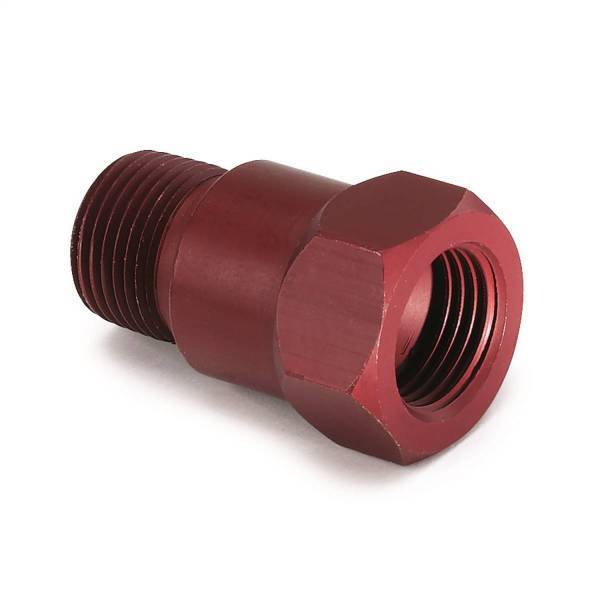 Autometer - AutoMeter FITTING ADAPTER 3/8in. NPT MALE ALUMINUM RED FOR MECH. TEMP. GAUGE - 2272